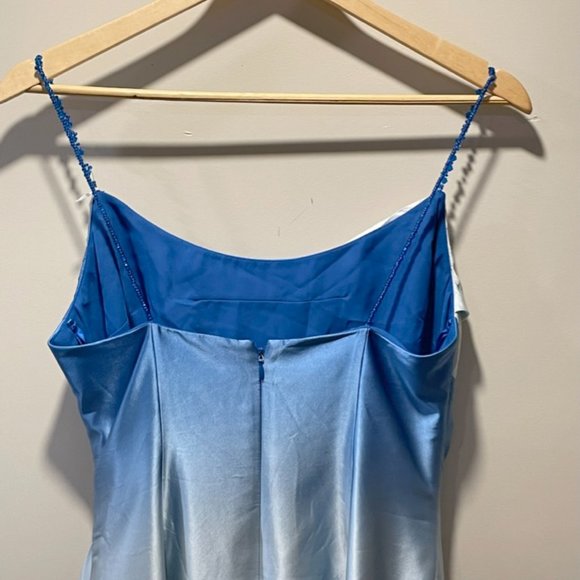 Silk Ombré Tie Dye Slip Gown - Picture 11 of 12